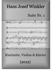 Suite Nr. 1 mit vier Tänzen (Trio mit Klarinette und Violine)