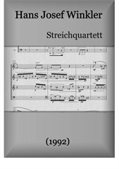Streichquartett in zwei Sätzen (1992)