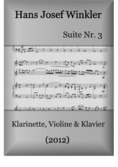 Suite Nr. 3 mit drei Tänzen (Trio mit Klarinette und Violine)