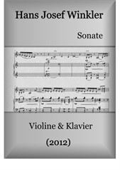 Sonate (2012) für Violine und Klavier