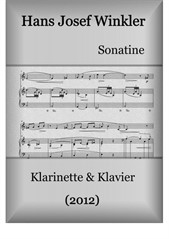 Sonatine (2012) für Klarinette und Klavier