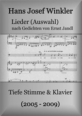 Lieder nach Gedichten von Ernst Jandl (Auswahl für tiefe Stimme)