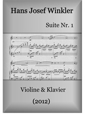 Suite Nr. 1 mit vier Tänzen (Duo mit Violine)