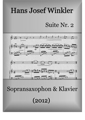 Suite Nr. 2 mit drei Tänzen (Duo mit Sopransaxophon)