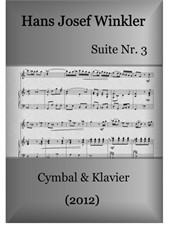 Suite Nr.3 mit drei Tänzen (Duo mit Cymbal)