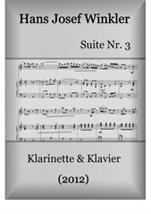 Suite Nr.3 mit drei Tänzen (Duo mit Klarinette)