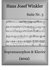 Suite Nr.3 mit drei Tänzen (Duo mit Sopran Saxophon)
