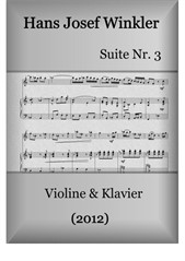 Suite Nr.3 mit drei Tänzen (Duo mit Violine)