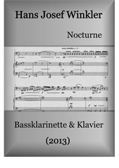 Nocturne (2013) für Bassklarinette und Klavier