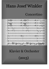 Concertino (2013) für Klavier und Orchester