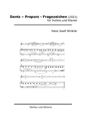 Dantz - Proporz - Fragezeichen für Violine & Klavier