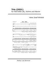 Trio (2021) für Klarinette (B), Violine und Klavier